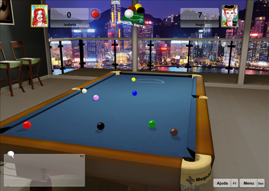 Sinuca Bola 7 Online MegaJogos